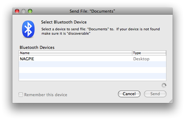 Bluetooth File Sender