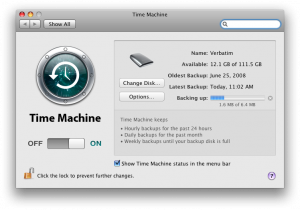 Uh oh, after this backup I'll only have a few GB left on my Time Machine backup drive!