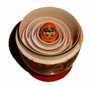 Based on Floral Matryoshka by BrokenSphere/Wikimedia Commons