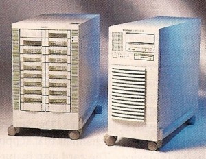 Data General paired the CLARiiON (left) with their AViiON server