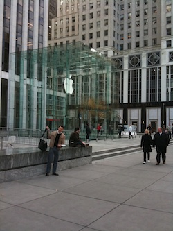 The 5th Ave NYC Apple Store is truly amazing (it's downstairs!)