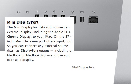 imac 2007 display port