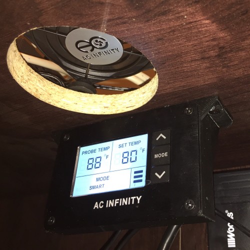 The AC Infinity smart controller and fans help cool my computer cabinet