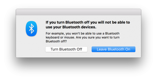 How can you turn Bluetooth back on when you can't use your Bluetooth mouse or trackpad?